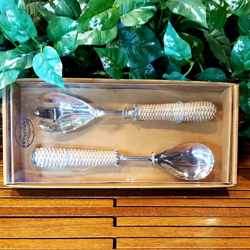 PORTOFINO HOME Party Serving Set - Dessert/Salad/Cocktail/Spreaders - NIB - Picture 2 of 11